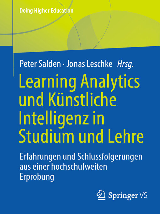 Title details for Learning Analytics und Künstliche Intelligenz in Studium und Lehre by Peter Salden - Available